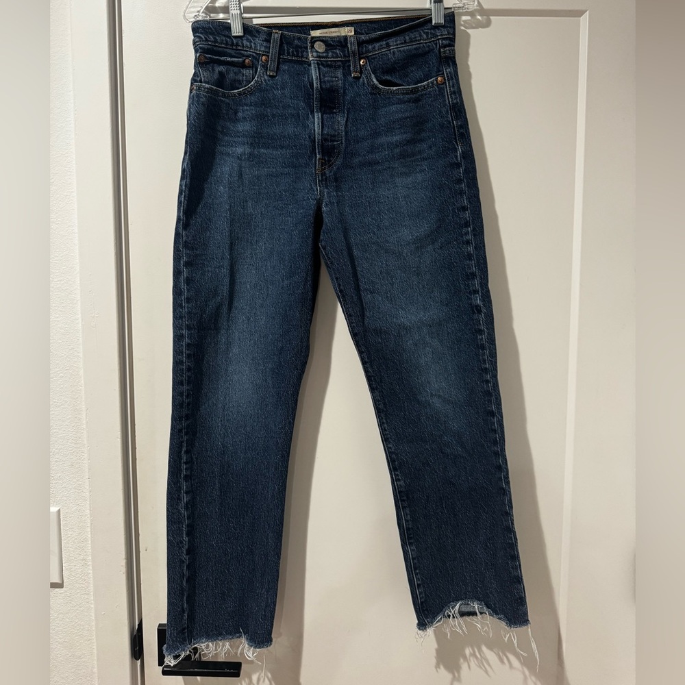 Levi's Dark Blue Wedgie Straight